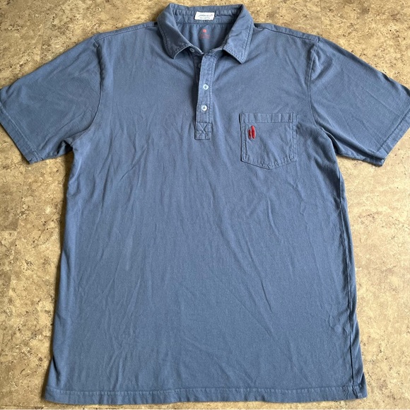 Johnnie-O Original Polo Pocket Mens L Blue‎ Golf Professional Casual Shirt - Picture 2 of 7